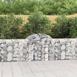vidaXL Gabion Curved 200x30x40/60 cm Galvanized Iron