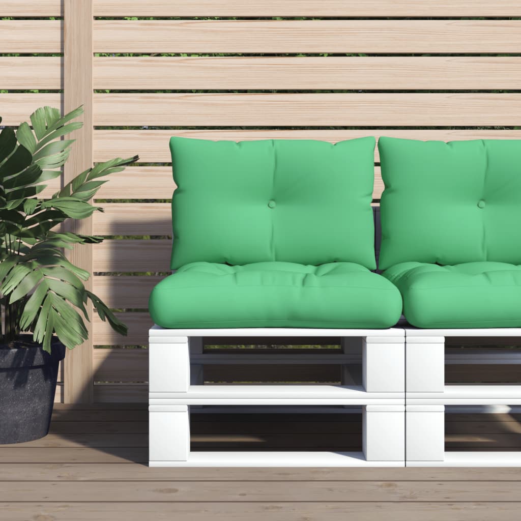 vidaXL Pallet Cushions 2 pcs fabric grey