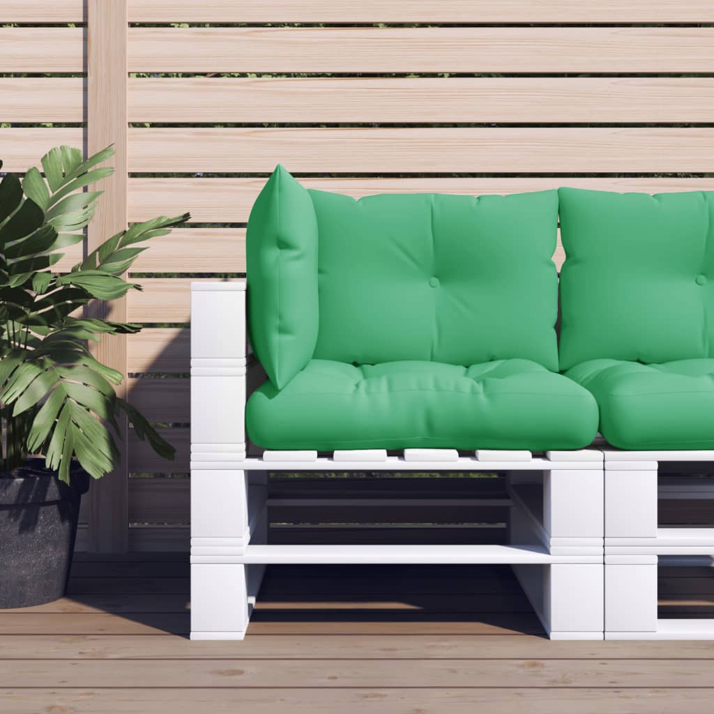 vidaXL Pallet Cushions 2 pcs fabric grey