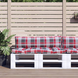 vidaXL Coussin de palette 58x58x10 cm acier noir