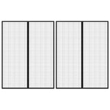 vidaXL Insectendeurgordijnen 2 st magnetisch 200x80 cm zwart