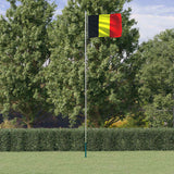 vidaXL Sectional Flagpole 6.08 m Aluminium Silver