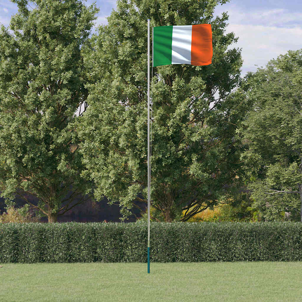 vidaXL Sectional Flagpole 6.08 m Aluminium Silver