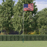 vidaXL Sectional Flagpole 6.08 m Aluminium Silver