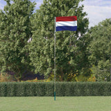 vidaXL Sectional Flagpole 6.08 m Aluminium Silver