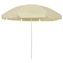 vidaXL Parasol de plage 240 cm zandgeel