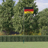 vidaXL Sectional Flagpole 6.08 m Aluminium Silver