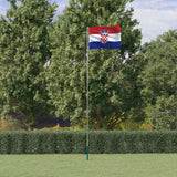 vidaXL Sectional Flagpole 6.08 m Aluminium Silver