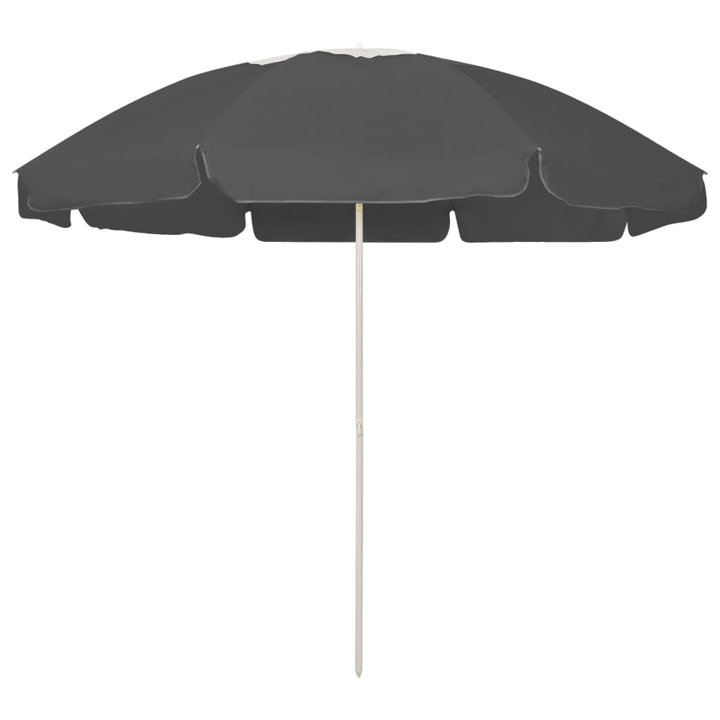 vidaXL Strandparasol 240 cm zandgeel