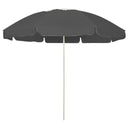vidaXL Parasol de plage 240 cm zandgeel