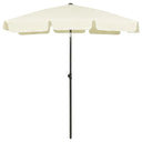 vidaXL Parasol de plage 180x120 cm jaune sable