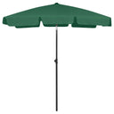 vidaXL Parasol de plage 180x120 cm jaune sable