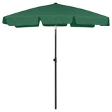 vidaXL Strandparasol 180x120 cm zandgeel