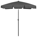 vidaXL Parasol de plage 180x120 cm jaune sable