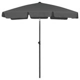 vidaXL Strandparasol 180x120 cm zandgeel