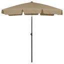 vidaXL Parasol de plage 180x120 cm jaune sable