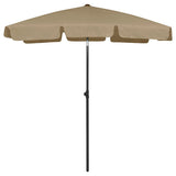 vidaXL Strandparasol 180x120 cm zandgeel