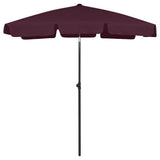 vidaXL Strandparasol 180x120 cm zandgeel
