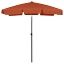 vidaXL Parasol de plage 180x120 cm jaune sable