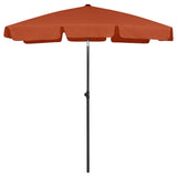 vidaXL Strandparasol 180x120 cm zandgeel