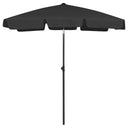 vidaXL Parasol de plage 180x120 cm jaune sable