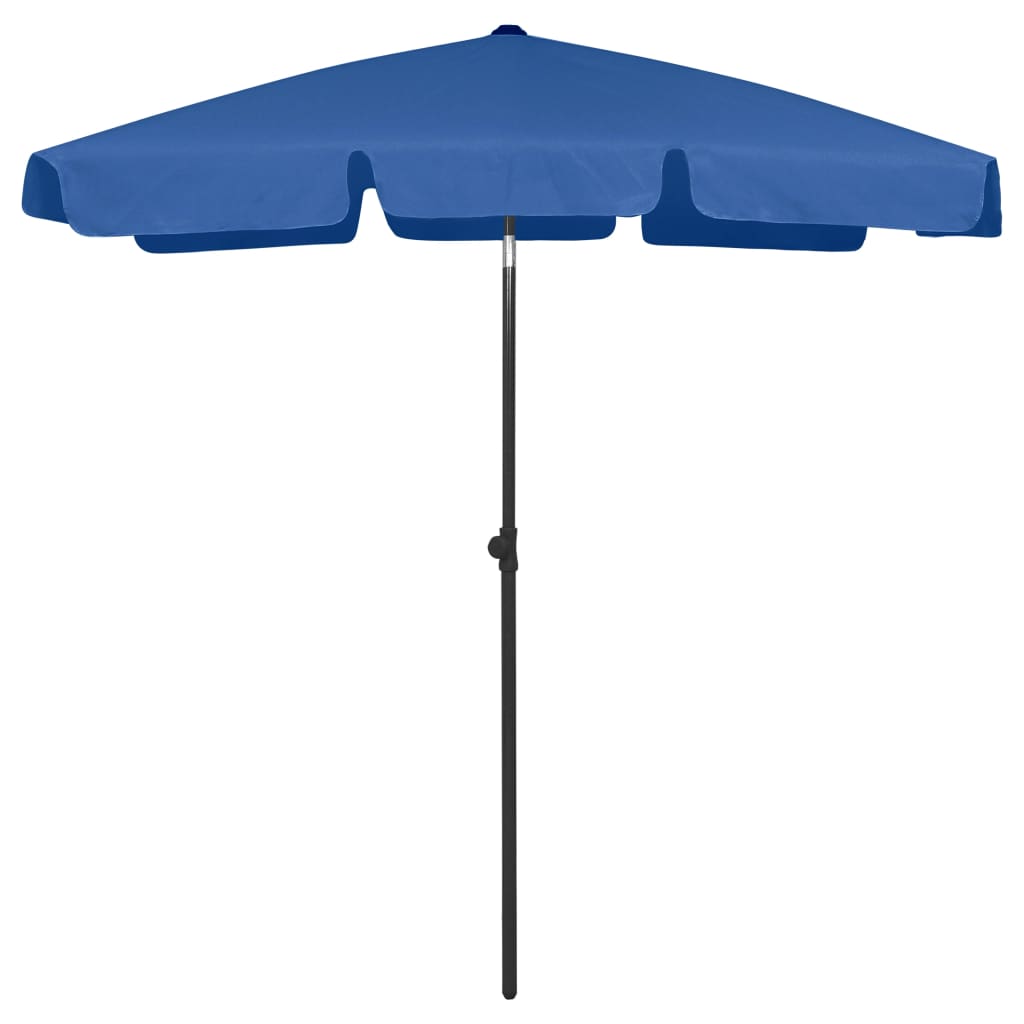 vidaXL Strandparasol 180x120 cm zandgeel