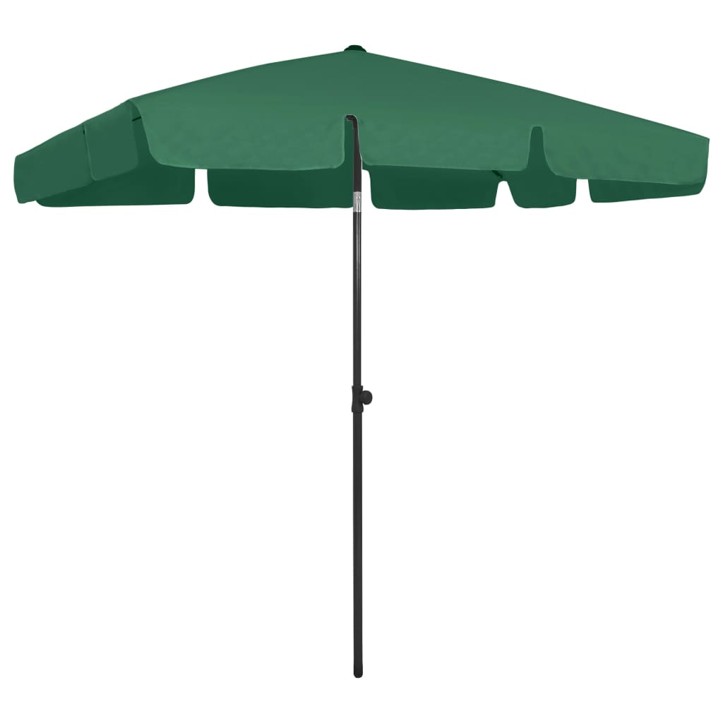vidaXL Strandparasol 180x120 cm zandgeel