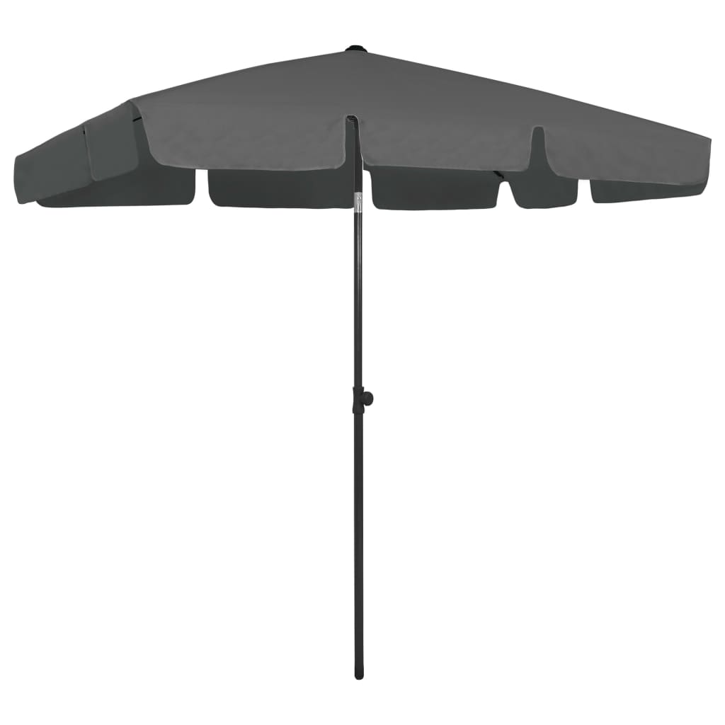 vidaXL Strandparasol 180x120 cm zandgeel