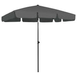 vidaXL Strandparasol 180x120 cm zandgeel