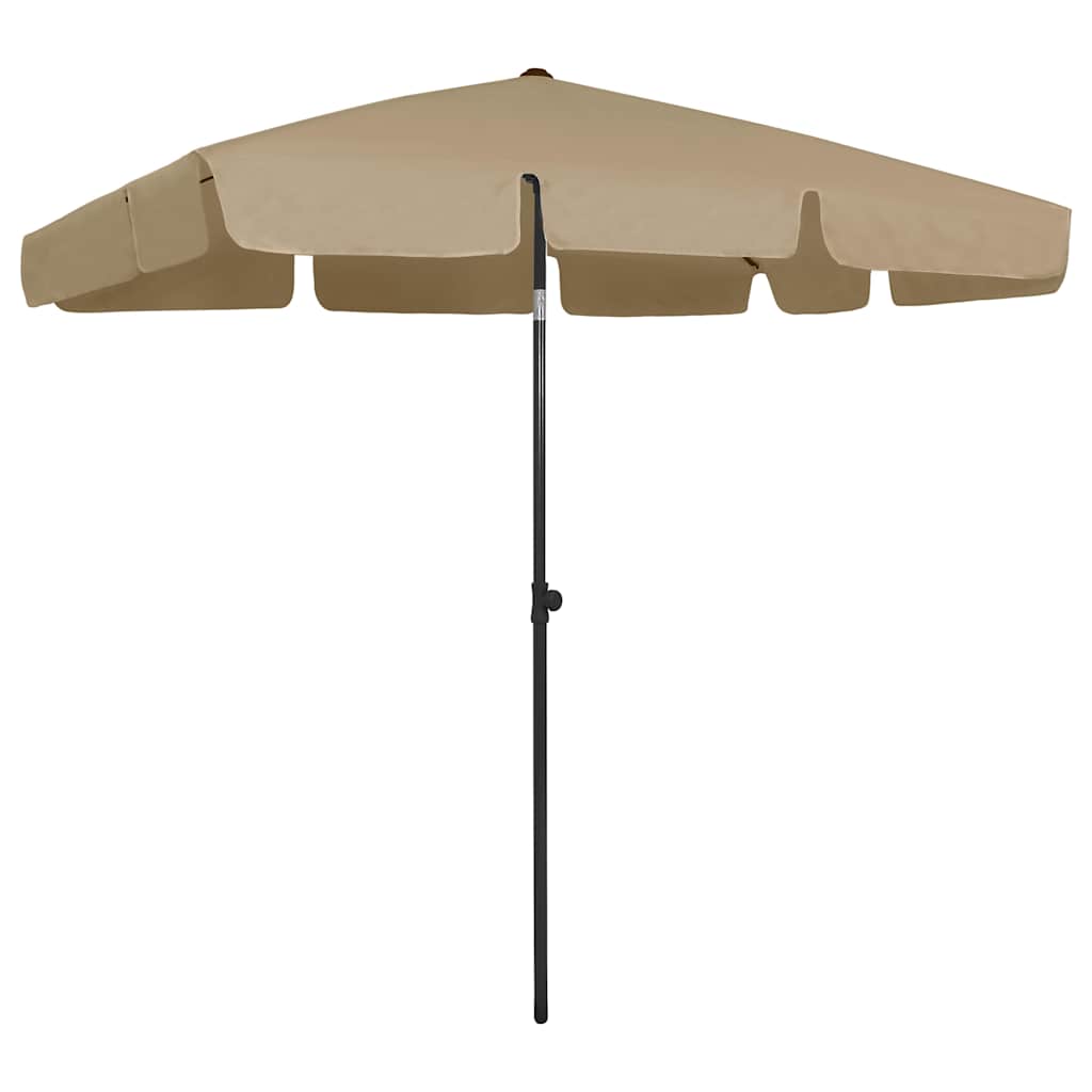 vidaXL Strandparasol 180x120 cm zandgeel