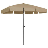 vidaXL Strandparasol 180x120 cm zandgeel