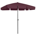 vidaXL Parasol de plage 180x120 cm jaune sable