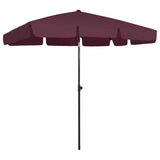 vidaXL Strandparasol 180x120 cm zandgeel