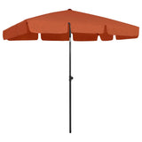 vidaXL Strandparasol 180x120 cm zandgeel