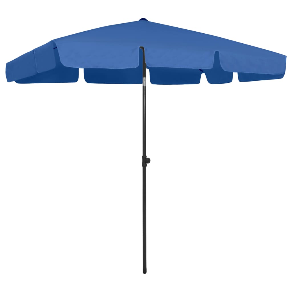 vidaXL Strandparasol 180x120 cm zandgeel
