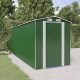 vidaXL Tuinschuur 192x191x223 cm gegalvaniseerd staal groen