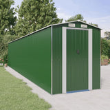 vidaXL Tuinschuur 192x191x223 cm gegalvaniseerd staal groen