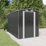 vidaXL Tuinschuur 192x191x223 cm gegalvaniseerd staal antracietkleurig
