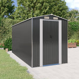 vidaXL Tuinschuur 192x191x223 cm gegalvaniseerd staal antracietkleurig
