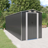 vidaXL Tuinschuur 192x191x223 cm gegalvaniseerd staal antracietkleurig