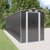vidaXL Tuinschuur 192x191x223 cm gegalvaniseerd staal antracietkleurig