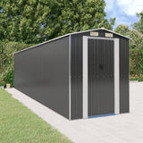 vidaXL Tuinschuur 192x191x223 cm gegalvaniseerd staal antracietkleurig