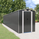 vidaXL Tuinschuur 192x191x223 cm gegalvaniseerd staal antracietkleurig