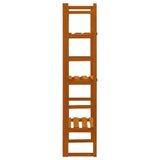 vidaXL Plantenrek met latwerk 60x30x140 cm massief vurenhout oranje