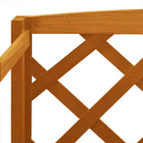 vidaXL Plantenrek met latwerk 60x30x140 cm massief vurenhout oranje