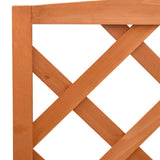 vidaXL Plant stand with trellis 70x42x120 cm solid spruce wood orange