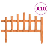 vidaXL Lawn Edging 10 pcs 4.4 m spruce wood