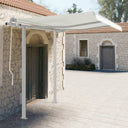 vidaXL Luifelpaalset 300x245 cm blanc