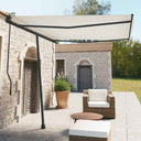 vidaXL Luifelpaalset 300x245 cm ijzer wit