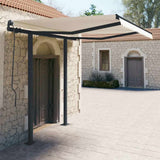vidaXL Luifelpaalset 300x245 cm ijzer wit